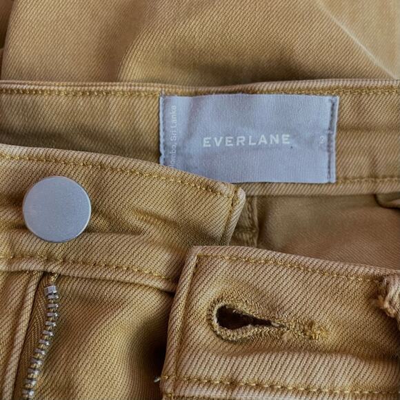 Everlane Straight Leg Crop Golden Brown Cropped Trousers Pants womens 2 short - Picture 12 of 15